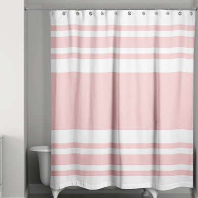 Hylan Striped Shower Curtain