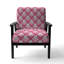 Fauteuil d'appoint rembourré White Flower Ikat