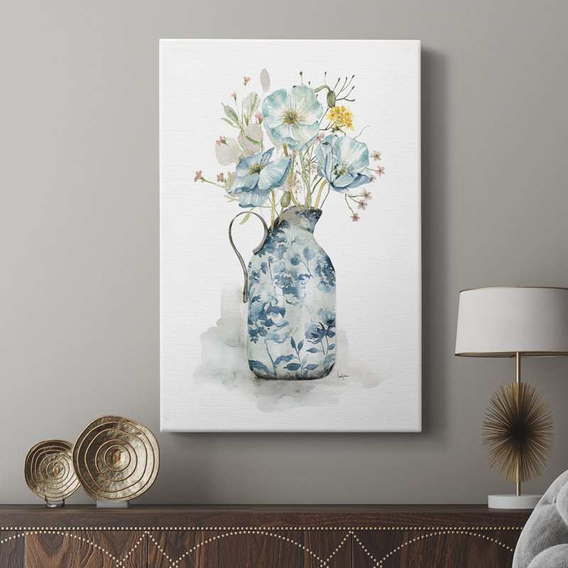 Cottage Garden Blues I - galerie sur mesure, H 27 po x l 18 po