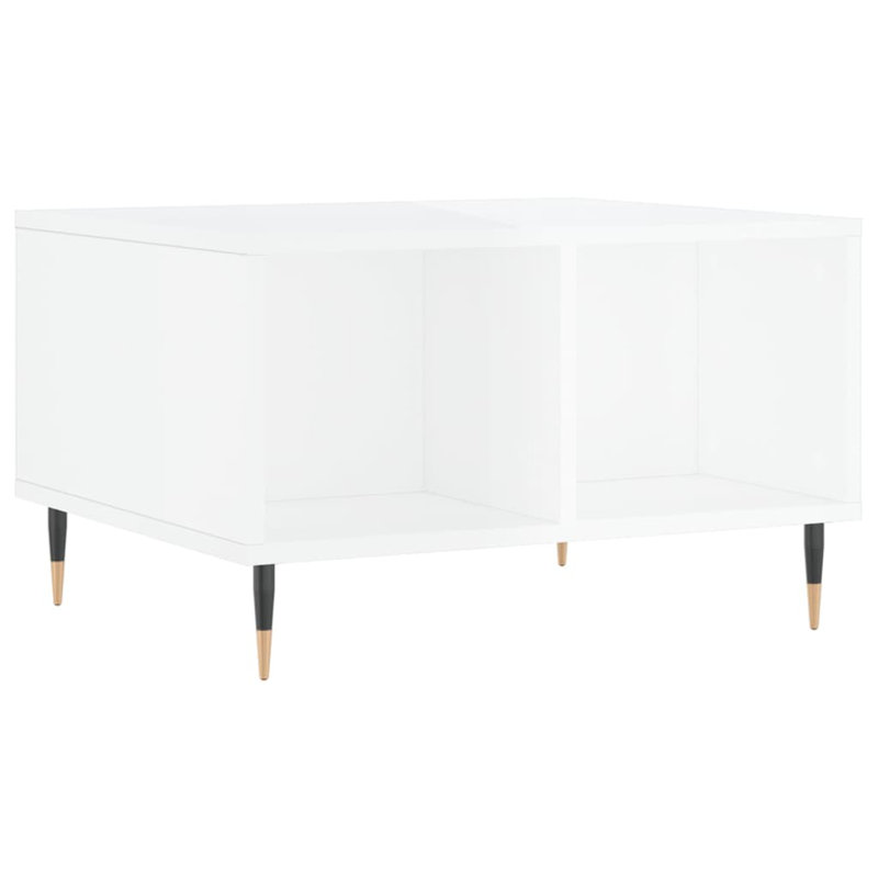 Miria Coffee Table with Storage, High Gloss White