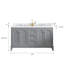Grand meuble-lavabo de comptoir en marbre d'ingénierie avec miroir Carrara-553469257-718073344