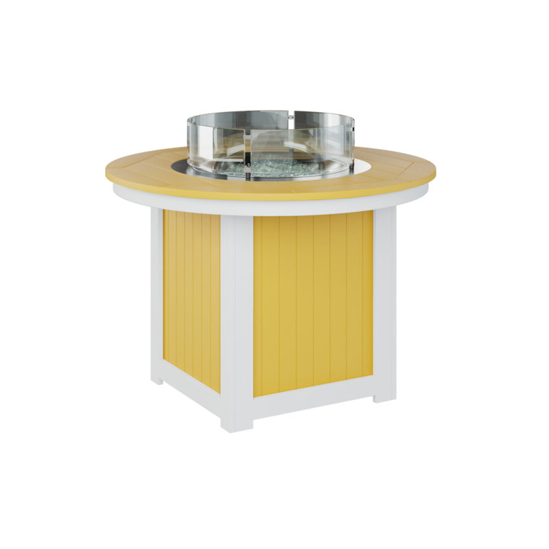 Foyer de table rond Berlin Donoma, Jaune soleil levant
