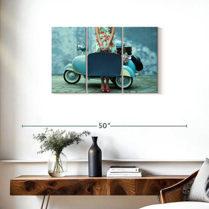 Senne Vintage Girl Traveller, H 20 po x l 33 po