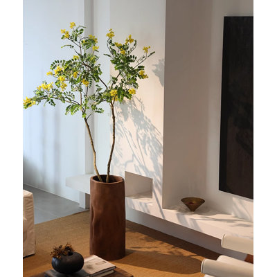 Décoration artificielle en forme de tonneau en bois