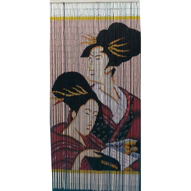Rideau en bambou à perles Geisha
