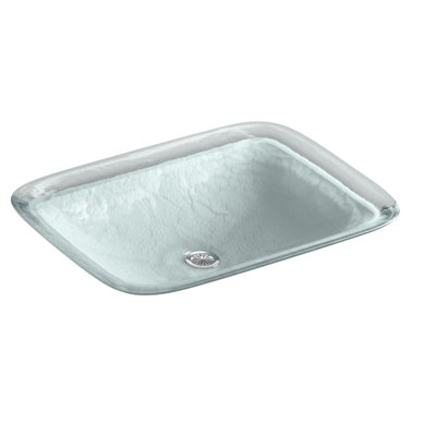 Lavabo de salle de bain rectangulaire en verre Kohler Inia, Artist Editions Artist Editions
