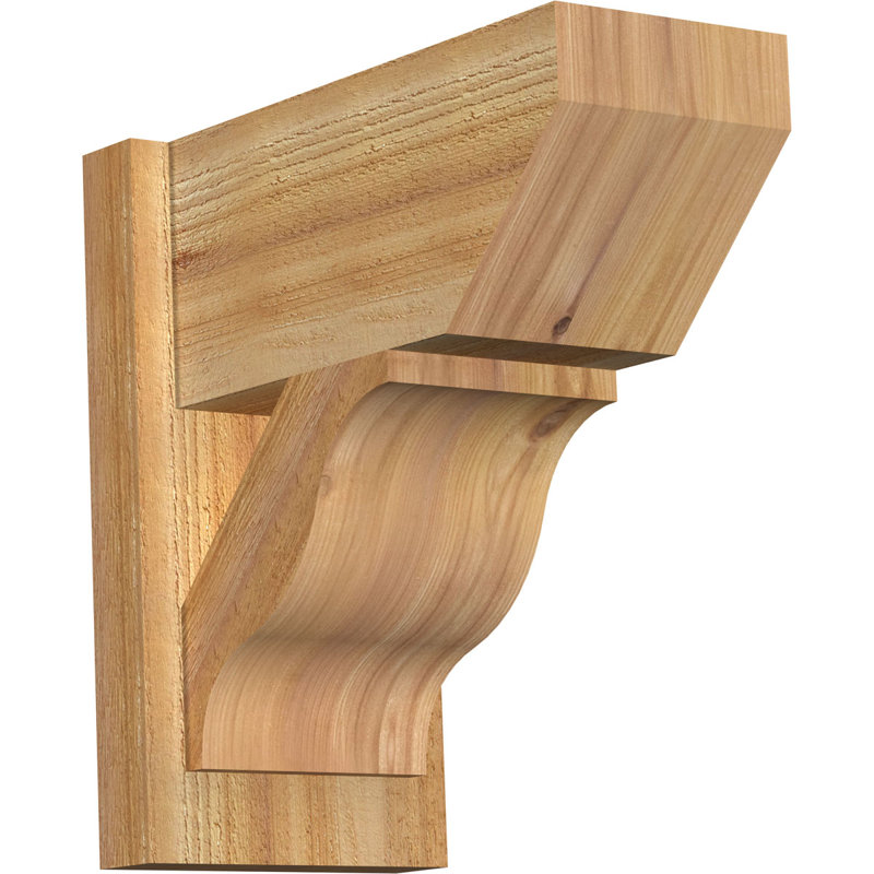 Funston Slat Outlooker, 12" D x 24" H, 5 1/2" W Western Red Cedar (Smooth)
