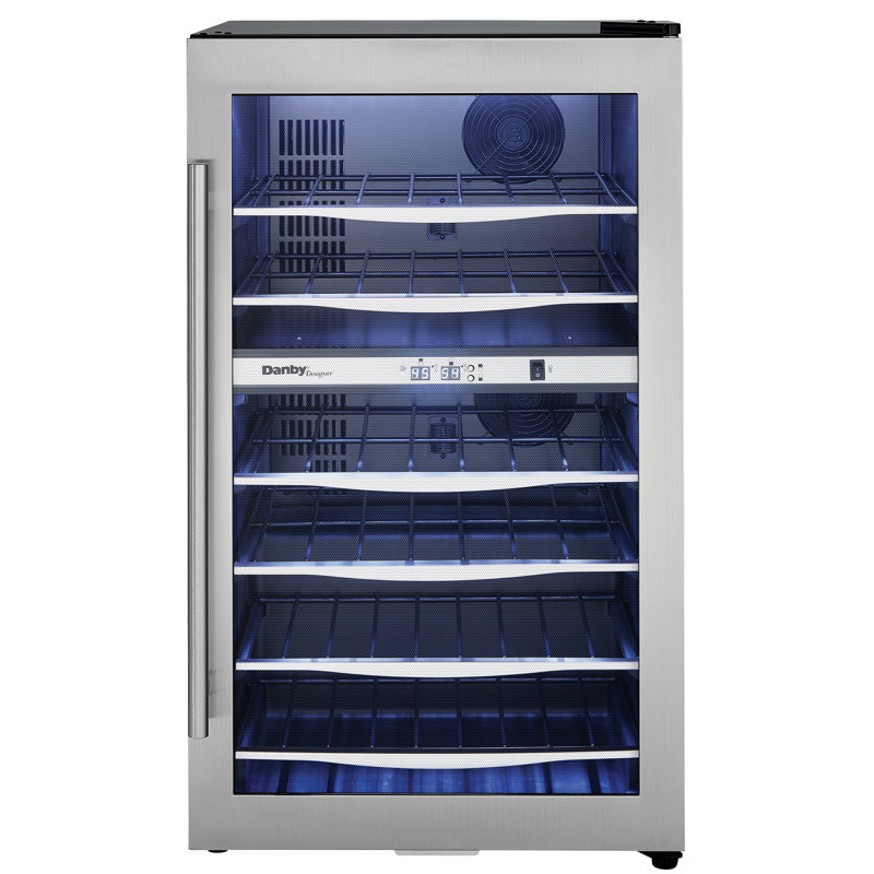Danby 38-Bottle Black Stainless Steel Dual-Zone Wine Cooler