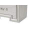 Table de chevet de style transitionnel avec ports USB, table de chevet