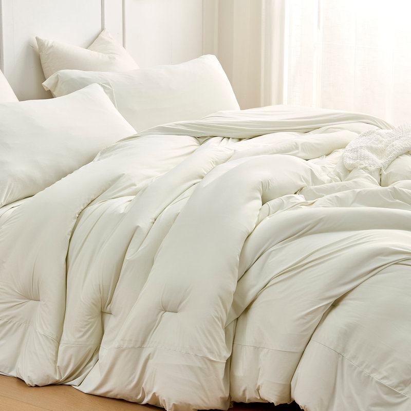 Look At This Thicky - Coma Inducer® Oversized Comforter Set - Standard Thicky, King Comforter + 2 King Shams, White