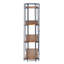 Kaeden  Ladder Bookcase with Wood Shelves & Iron Frame-77424115