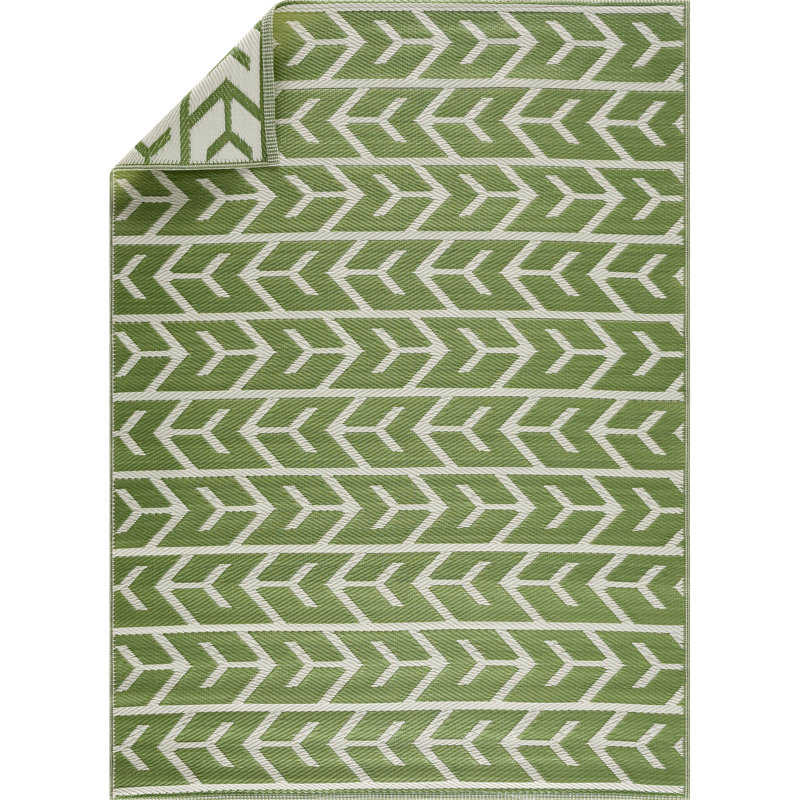 Charleane Geometric Indoor / Outdoor Rug, Rectangle 8' x 10'