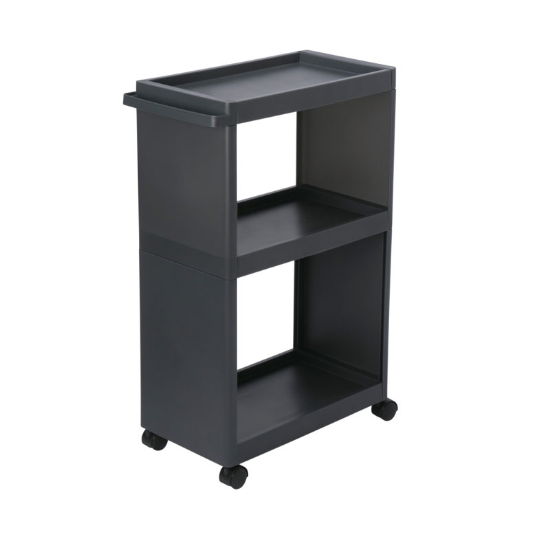Chariot de rangement, Noir, noir, noir, noir