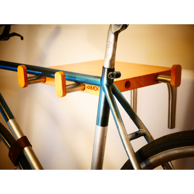 Emmanuelle Wood Wall Mounted Adjustable Multi-Use Bike Rack