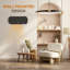Metro Electric Heater 2000W Wall Mounted Ceramic Space Heater Timer Black