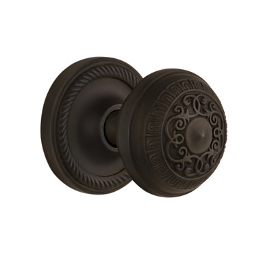 Rope Rosette with Egg & Dart Door Knob
