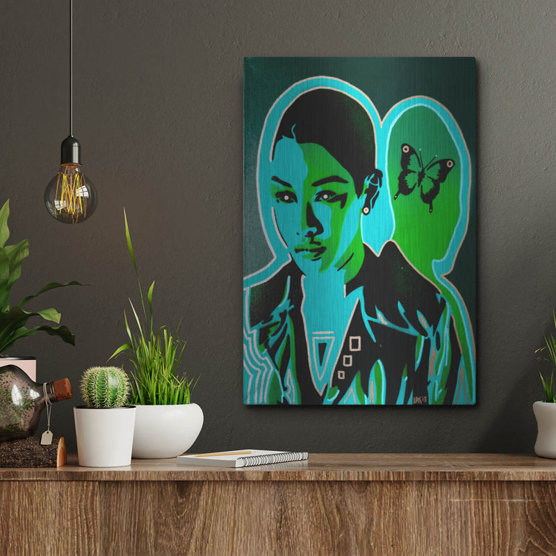«Android V Butterfly» par Abstract Graffiti, art mural, H 16 po x l 12 po