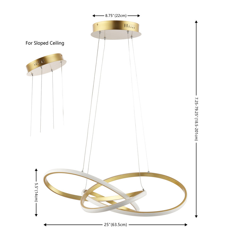 Cales Dimmable LED Geometric Chandelier