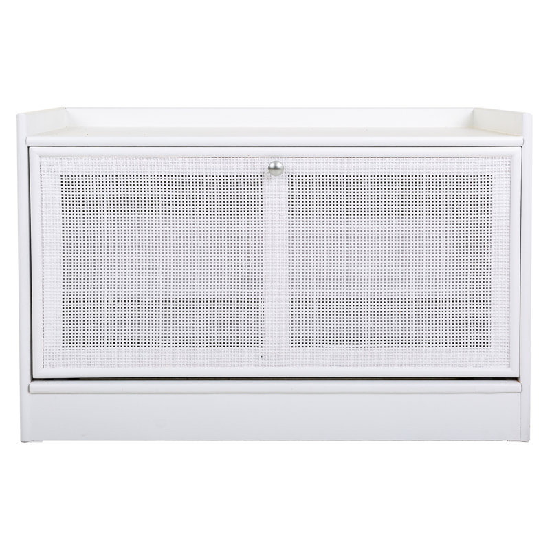 Alexa-Abby Storage Bench, White