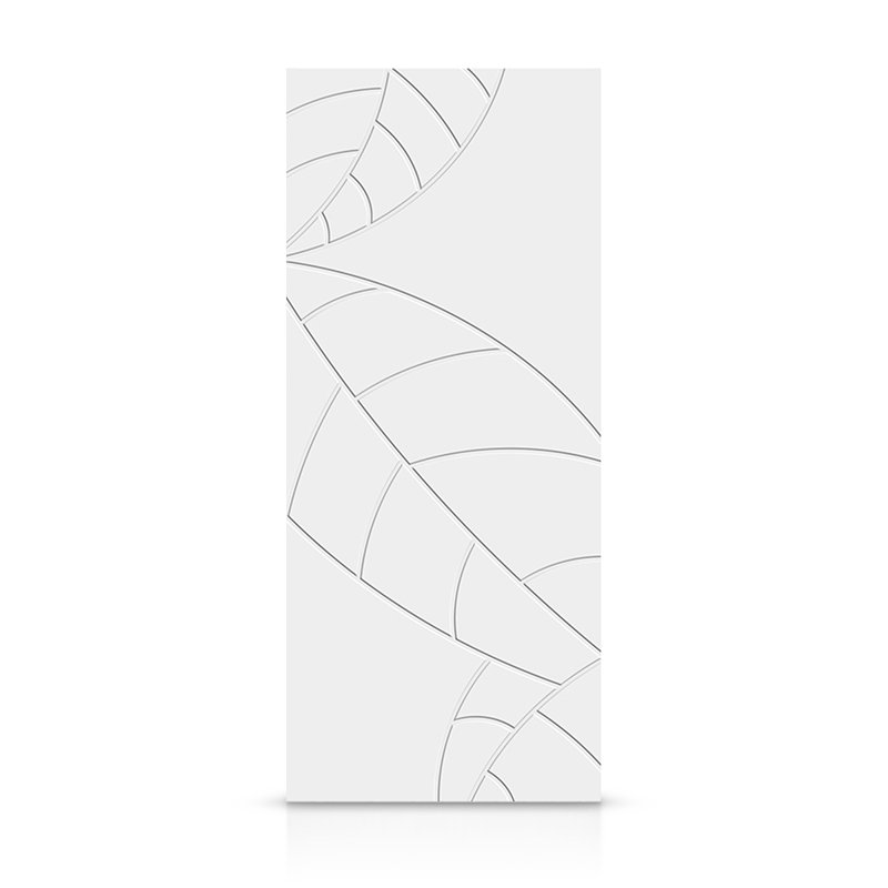 Porte standard à panneaux en bois, Blanc, 30 po x 84 po