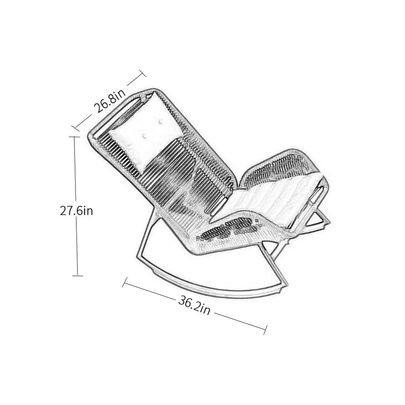 Chaise berçante The Elegant PU