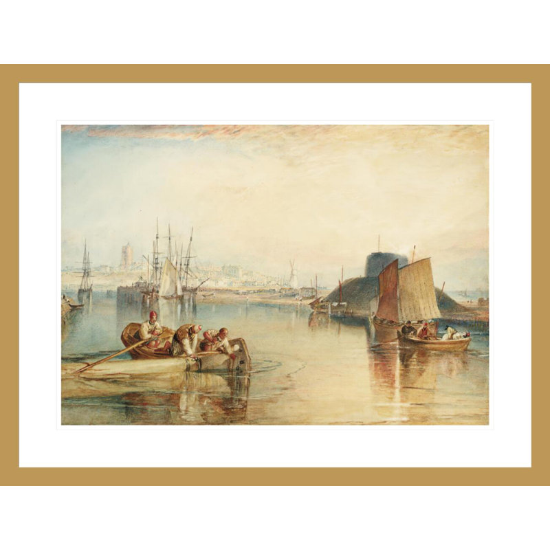«Aldborough Suffolk» par Joseph Mallord William Turner, impression giclée sur cadre, H 22,64 po x l 29,5 po