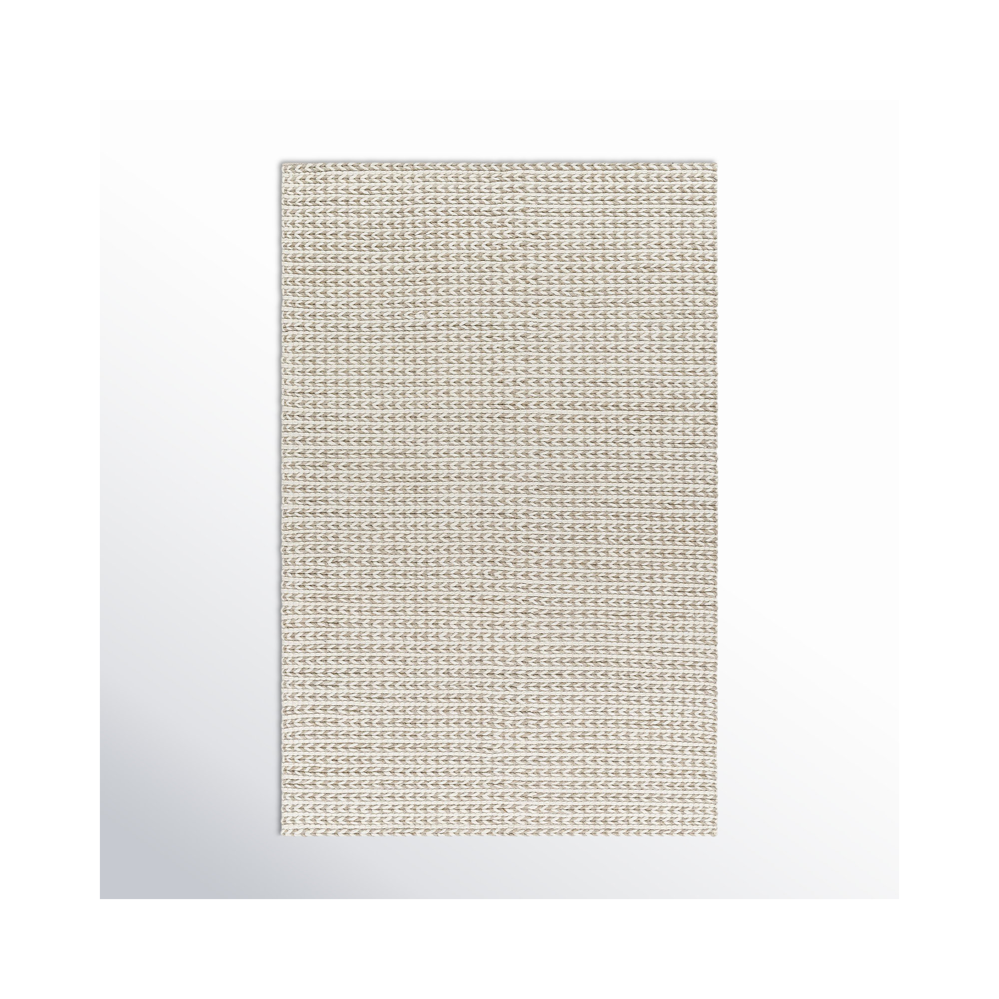 Auria Handmade Wool, Polyester Rug, Rectangle 2' x 3'