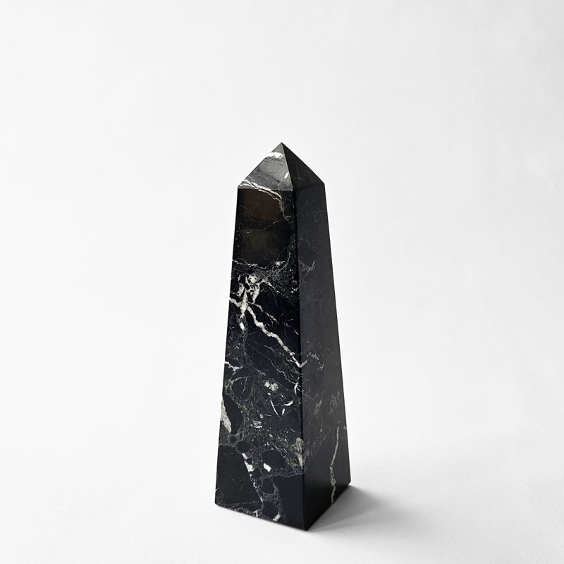 ATHENA Marble Obelisk, 12" H x 3" W x 3" D