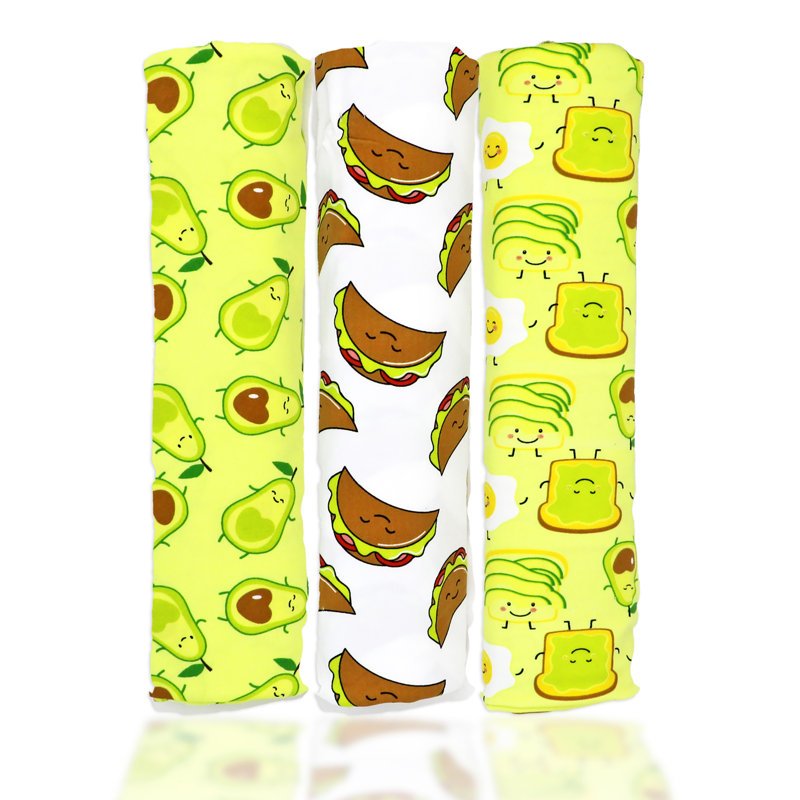 Couvertures pour bébé 3 pièces Baby and Baby, Brun/vert