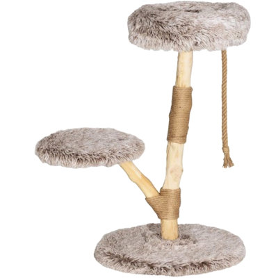 Wooden Cat Tree For Indoor Cats With Scratching Posts