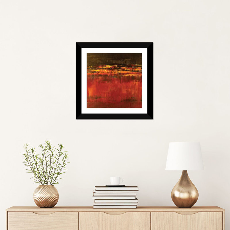 «Molten Lava», reproduction sur toile, Papier beaux-arts encadré noir, Blanc, H 24 po x l 24 po x P 1 po