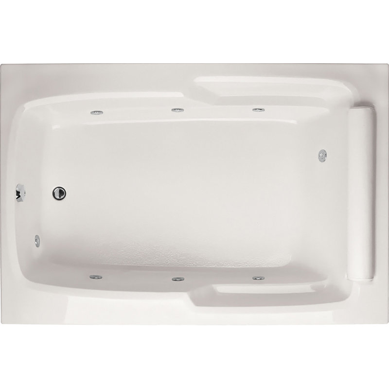 Duo 66'' L Soaking Bathtub, Bone, Matte Black