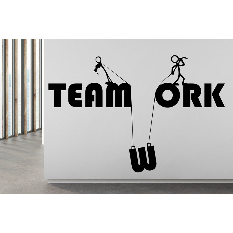 Teamwork Wall Decor Office Wall Decal Idea Teamwork Business Worker, 22" H x 35" W