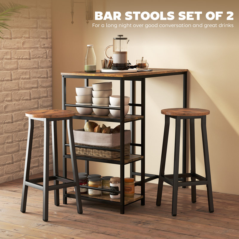 Counter Stool with Metal Frame