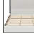 Modern Canopy Bed With Upholstered Headboard-54880698