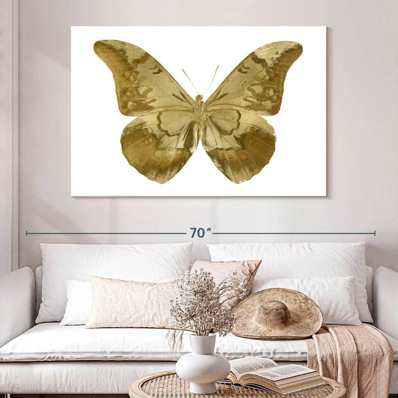 Brampt Golden Butterfly III, 34" H x 51" W