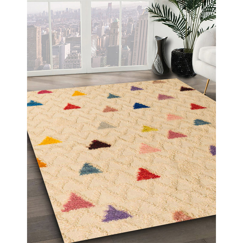 Tapis abstrait moderne 5347, Carré 5 pi