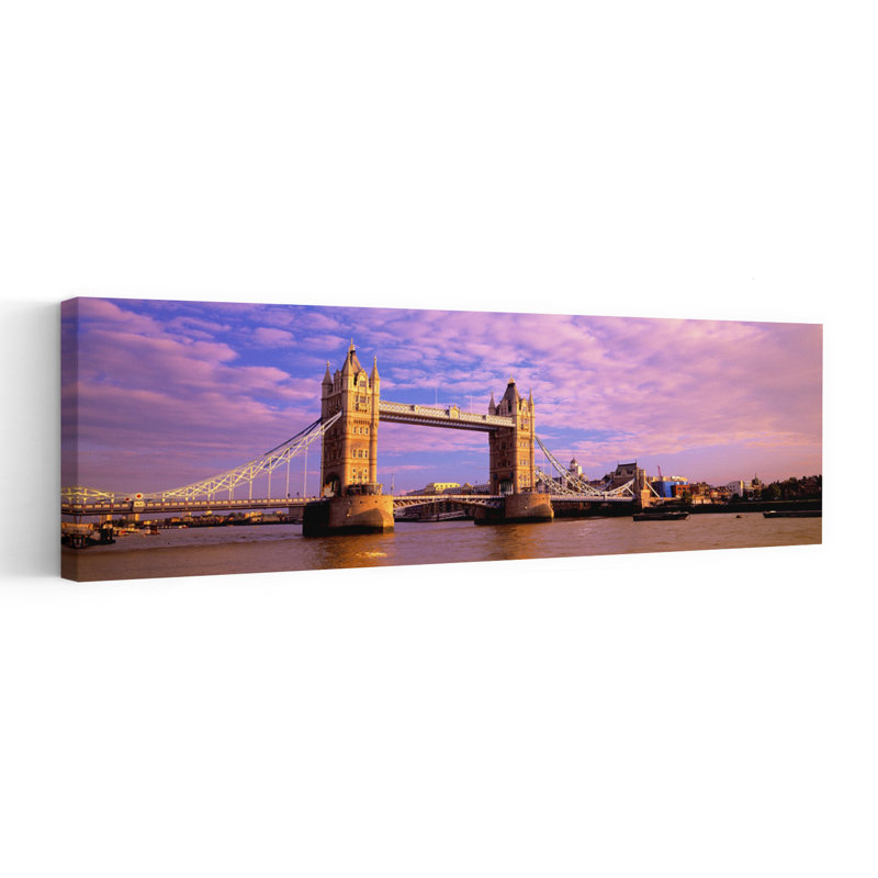 Tower Bridge London England by Thomas Winz - Wrapped Canvas Panoramic Print, 40.64 cm H x 121.92 cm W