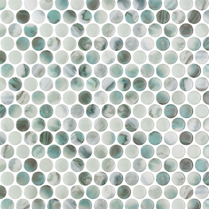 Carreau de mosaïque en verre recyclé Spectrum, Palma