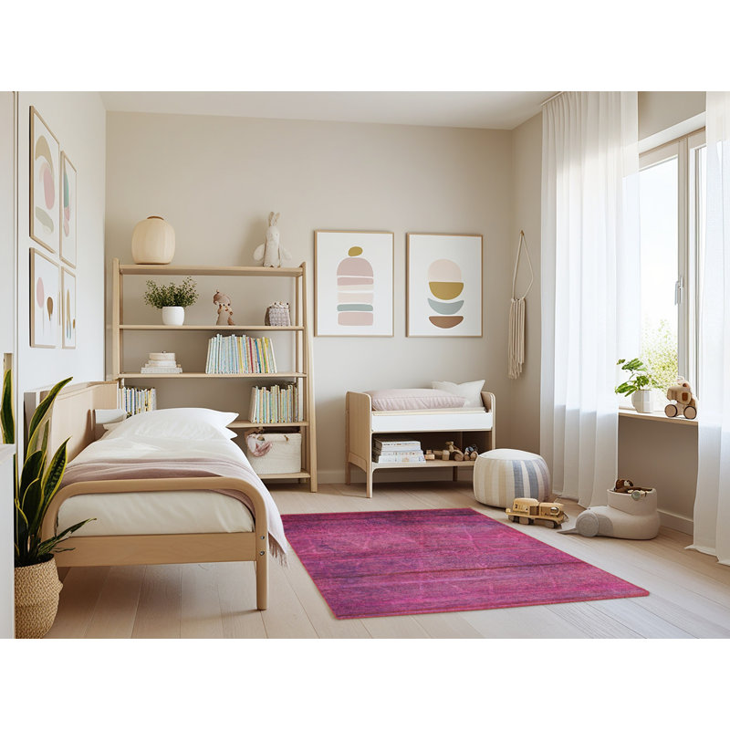 Tapis marocain tissé à la machine Alsexander, Rectangle 3 pi x 5 pi