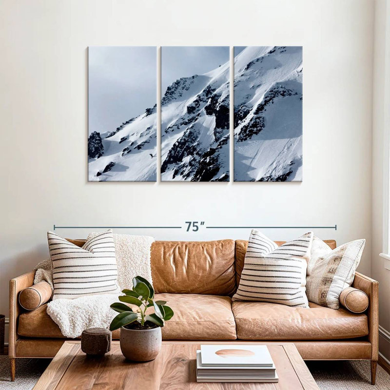 Nicci Skiing Down The Mountain, 36" H x 57" W