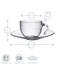 Glass Espresso Cup and Saucer