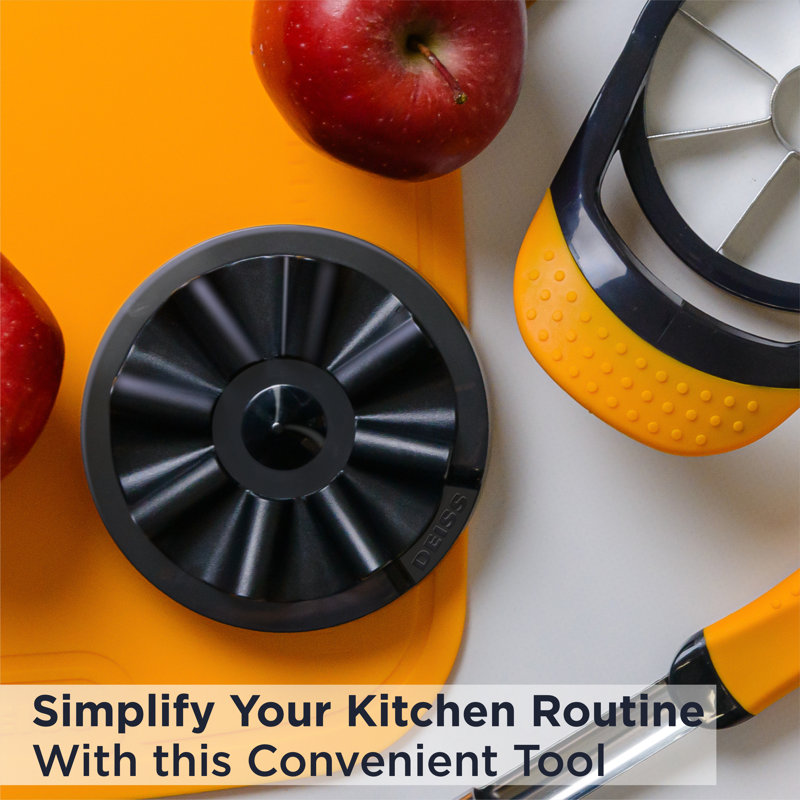 Deiss Pro Apple Slicer Base - Safe Grip For Perfect Slices - Easy Cleaning, Durable Construction