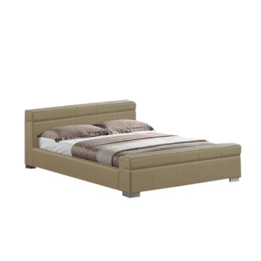 Upholstered Bed, Double (4'6), Stone