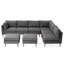 Greysun 8 - Person Modular Patio Conversation Set with Cushions-828410758