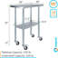 Table en acier inoxydable avec roulettes-102923271
