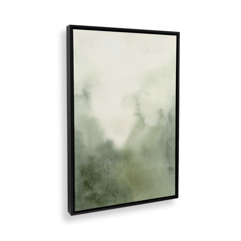 «Mute Forest Shadows I», reproduction sur toile, H 30,75 po x l 20,75 po x P 1,75 po, Cadre flottant noir satiné