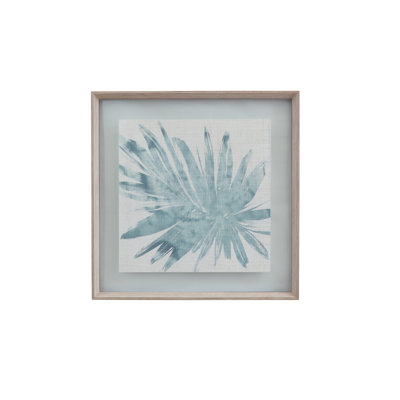Impression sur toile Burlap Ocean Palm II