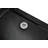 Streamline NT-2254-60BL-LF 60 in. x 36 in. Corner Acrylic Shower Base in Glossy Black with Left Hand Drain, Drain Included