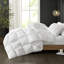 Édredon en duvet synthétique double / grand, bourre en microfibre haute densité à 100%, surpiqûres 3D pour une allure de nuage, conception de point de chute, mois froids de bourre lourde, boucles d'angle, assorti